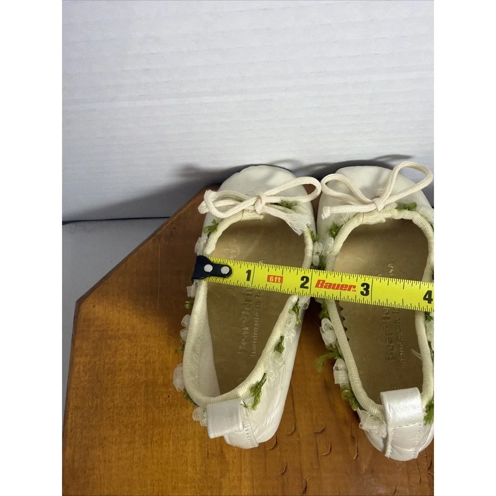 Bear Lerinia Baby Ballet Shoes Newborn Leather‎ Handmade USA Christening
